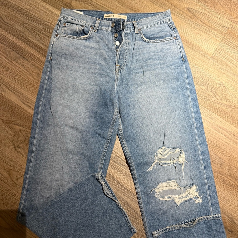 GRLFRND boyfriend low rise jeans